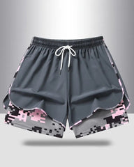 Womens Athletic Shorts with Built In Liner and Drawstring Waist