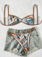 Two-Piece Set Women's Floral Print Bikini Set