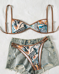 Two-Piece Set Women's Floral Print Bikini Set