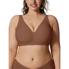 Plus Size Wireless Jelly Support Bra – Seamless Full Coverage Comfort