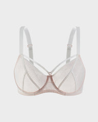 Plus Size Lace Full Coverage Minimizer Bra