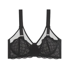 Mermaid Scales Plus Size Lace Underwire Bra