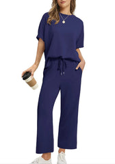 Women’s Two-Piece Set – Oversized Top & Wide-Leg Pants