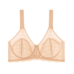 Mermaid Scales Plus Size Lace Underwire Bra