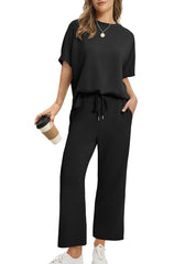 Women’s Two-Piece Set – Oversized Top & Wide-Leg Pants