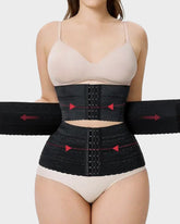 Segmented Waist Trainer Corset With Steel Bones