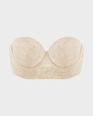 Smooth Lace Longline Strapless Underwire Bra