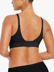 Wireless Seamless Push-Up V-Neck Bra