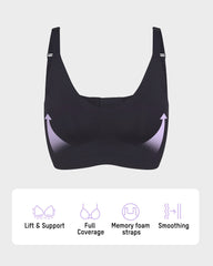 Wireless V-Neck Back & Side Smoothing Bra