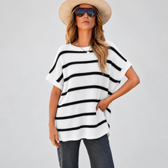 Women's Oversized Loose Round Neck Knitted Top