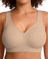 Seamless Wireless V-Neck Jelly Bra