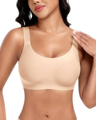 Women’s Wire-Free Push-Up Seamless Full-Cup Bra