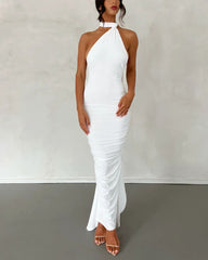 Garze Backless Rose Maxi Dress