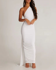 Garze Backless Rose Maxi Dress