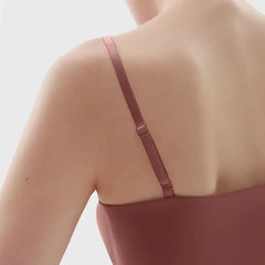 Women's Double Layer Spaghetti Strap Tank Top - Soft Stretchy Cami