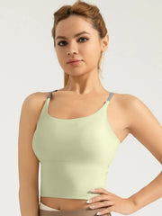 Sporty Women's Criss Cross Sports Bra - Comfort & Durability