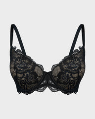 Lace Full Coverage Push Up Bra