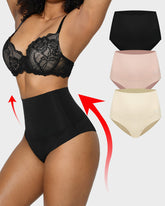 3-Pack High Waisted Tummy Control Briefs