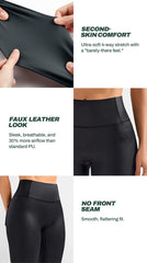Women’s Faux Leather Cargo Leggings
