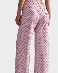 High-Waist Solid & Leopard Flare Pants