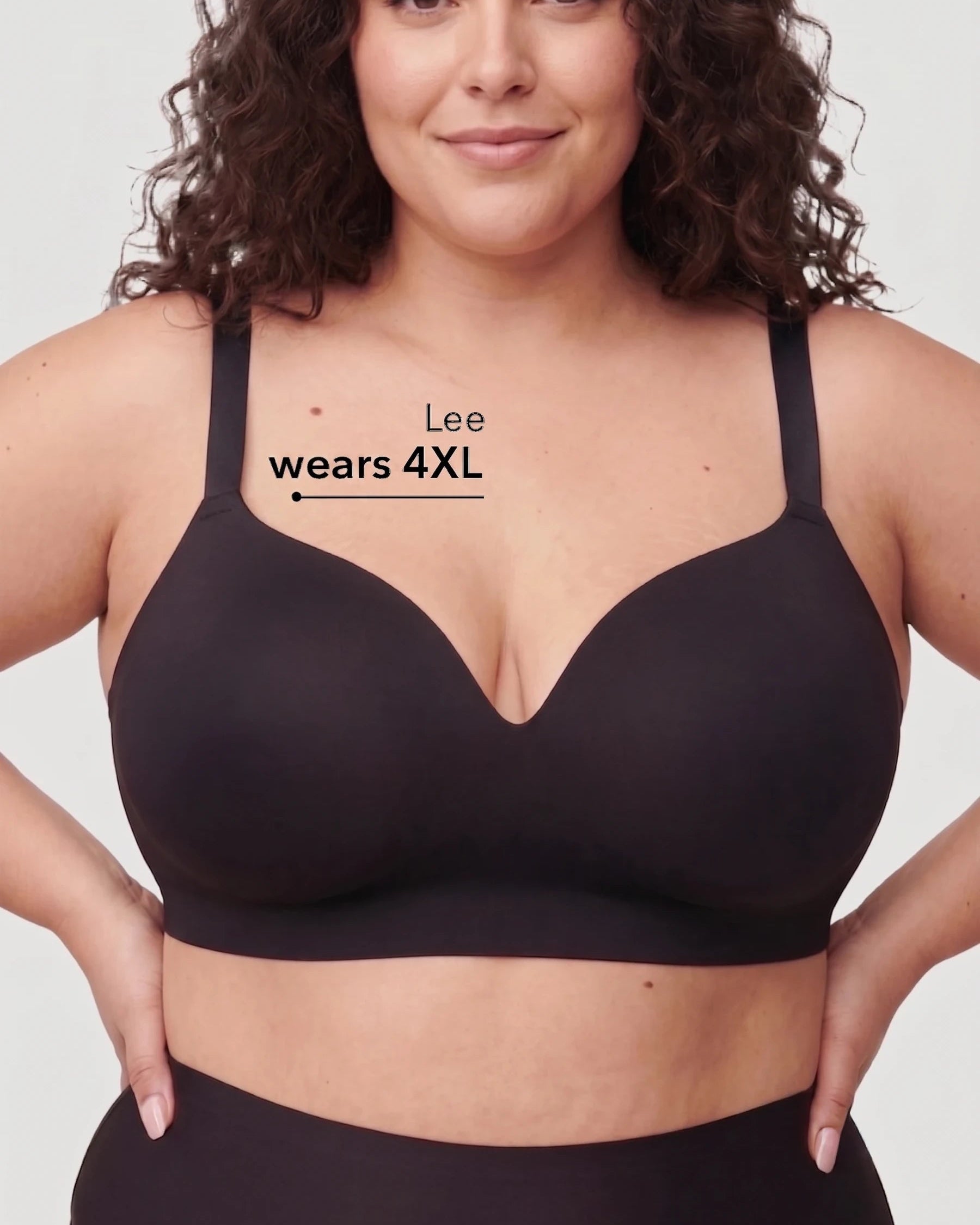 Wireless Seamless Push-Up V-Neck Bra