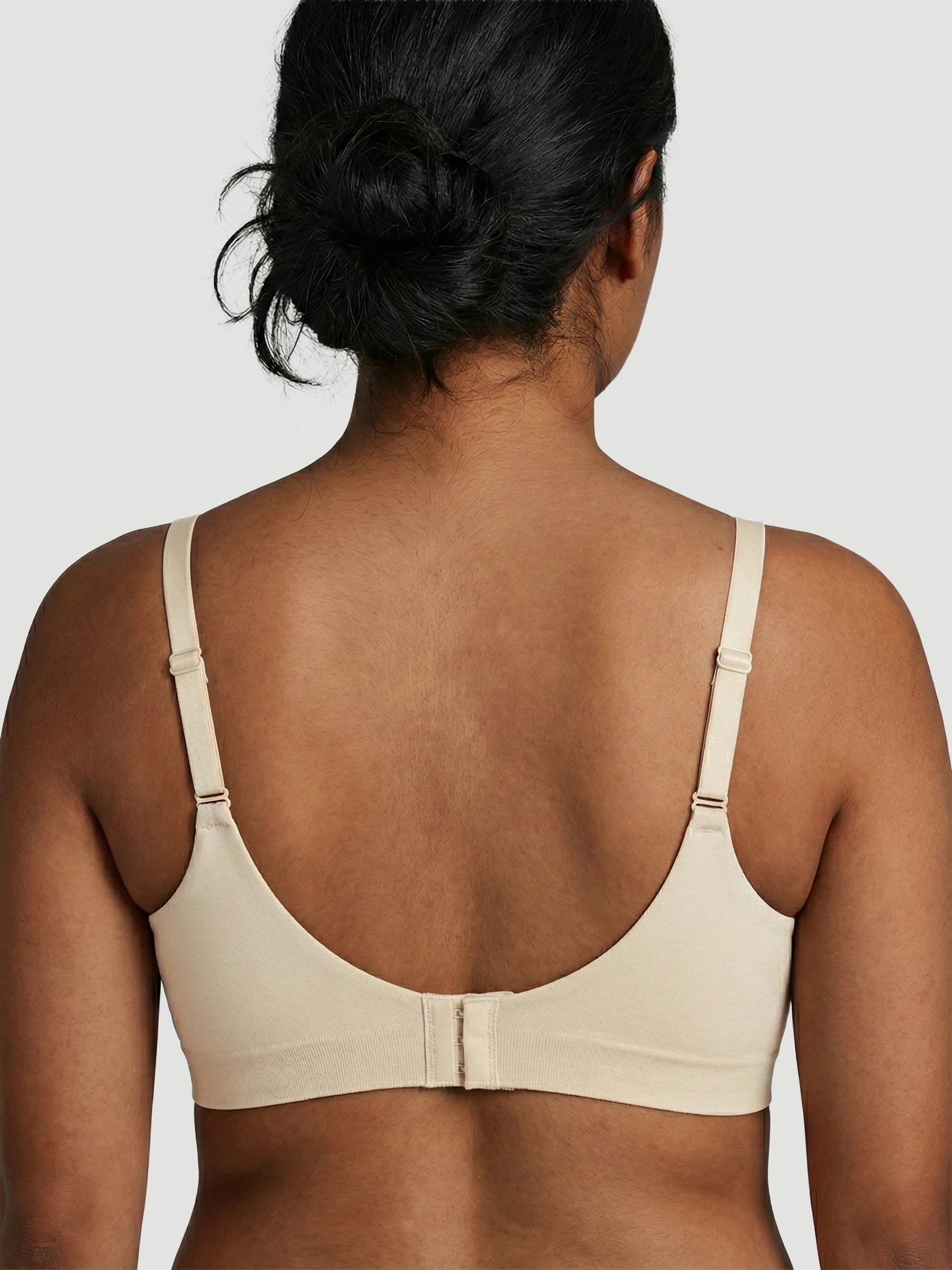 Wireless Seamless Push-Up V-Neck Bra
