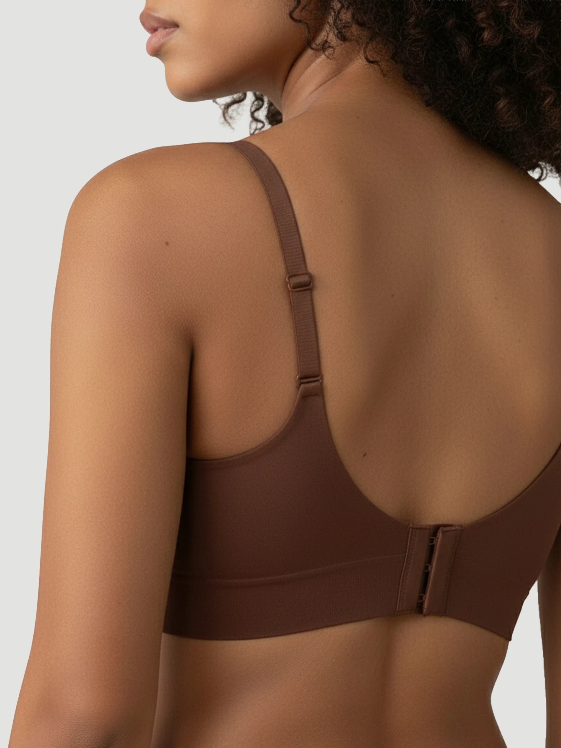 Wireless Seamless Push-Up V-Neck Bra