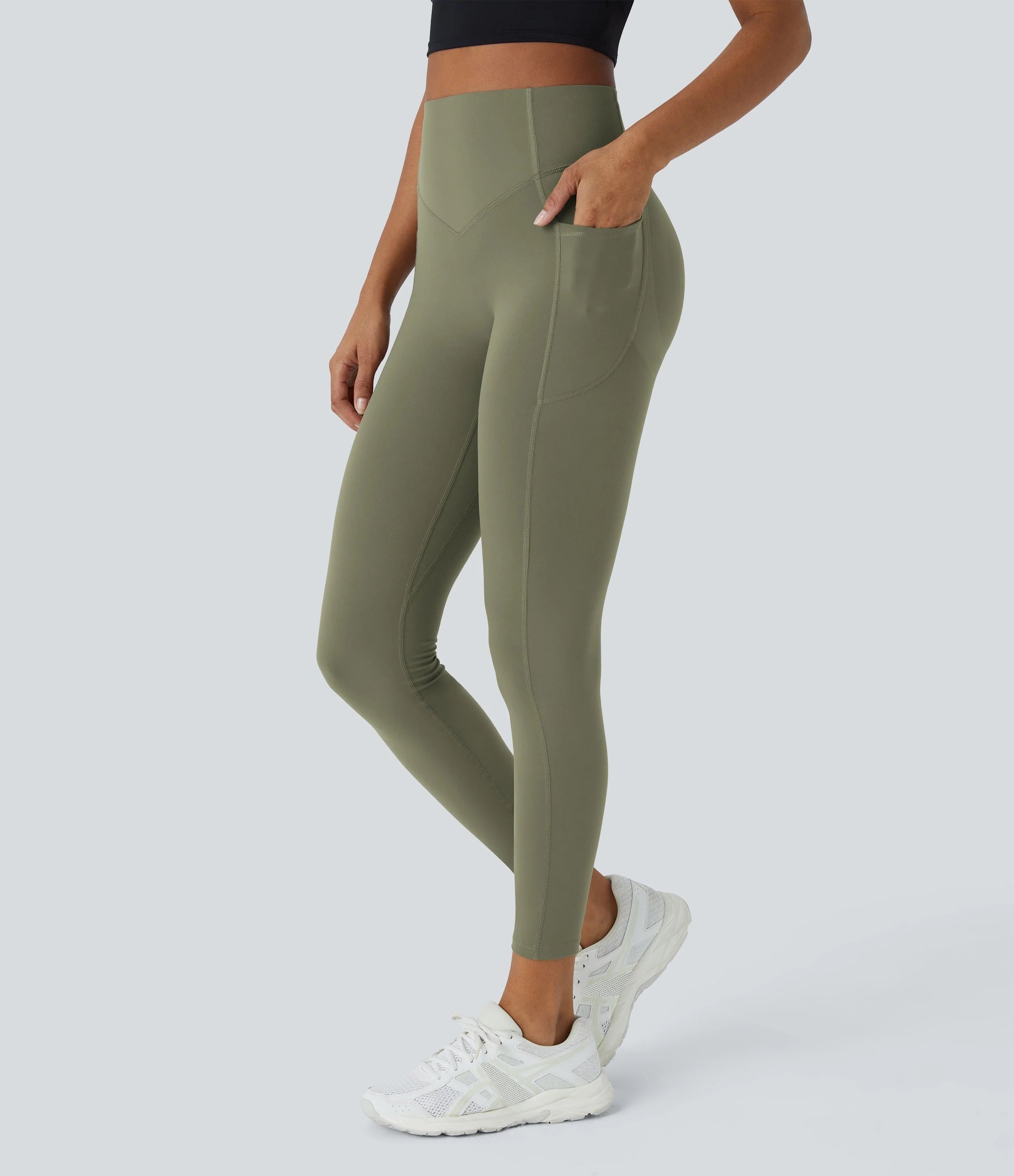 🔥Flash Sale🔥 High Waisted Butt Lifting Tummy Control Side Pocket Shaping Training Leggings