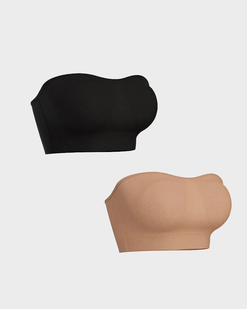 Seamless Non-Slip Strapless Wireless Bandeau Bra