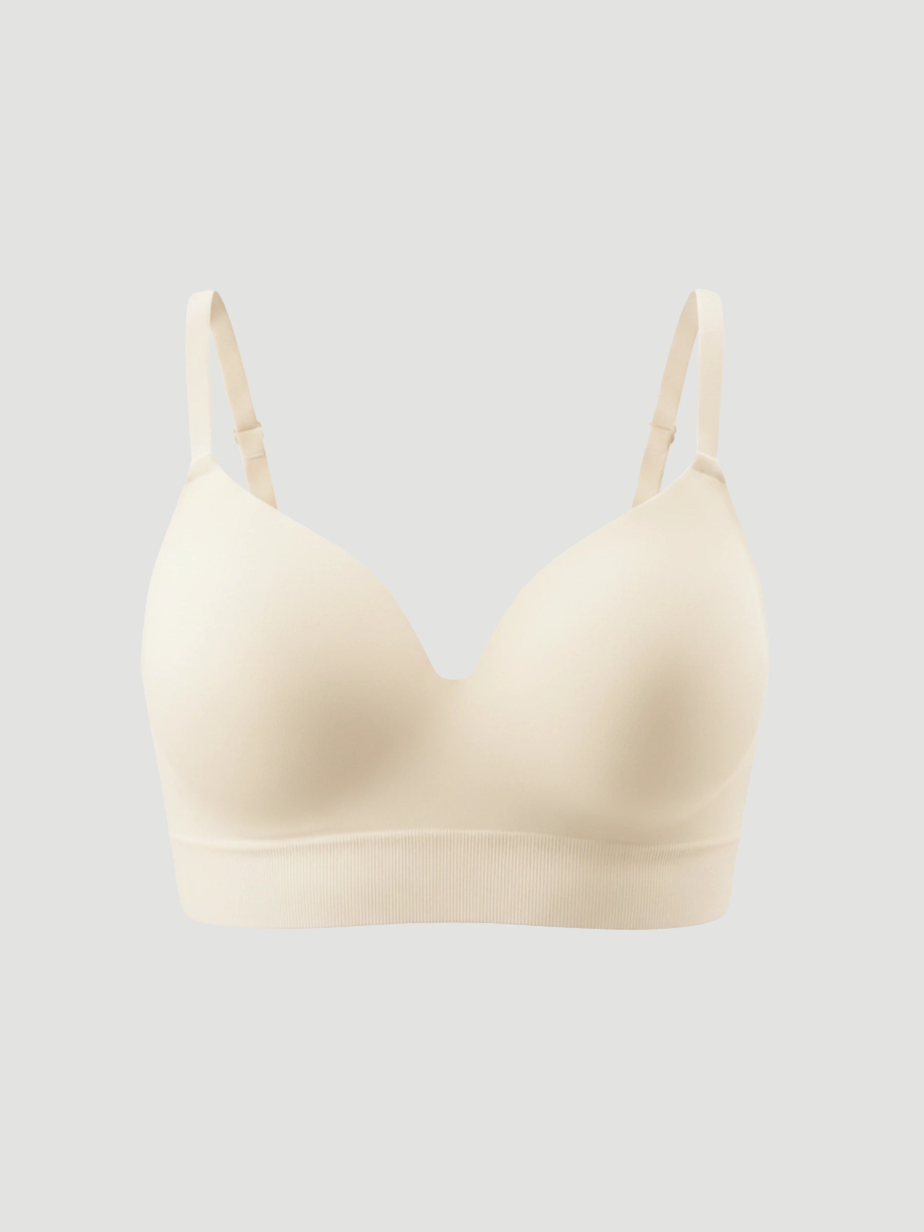 Wireless Seamless Push-Up V-Neck Bra