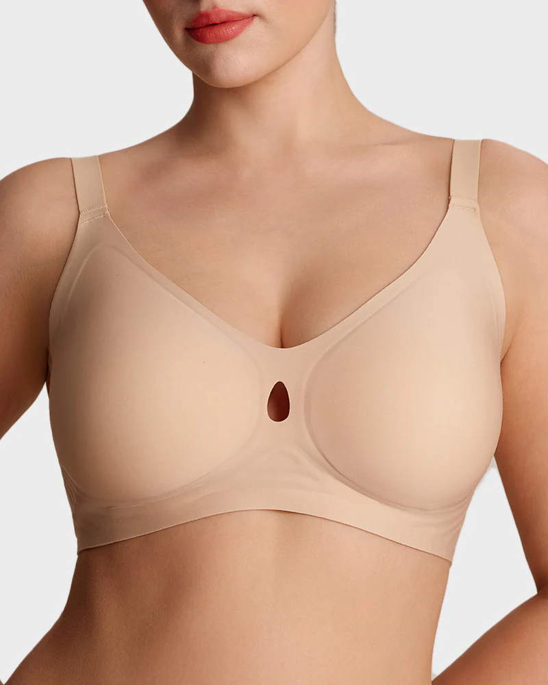Invisible Jelly Lift Bra with Breathable Water Drop Hollow