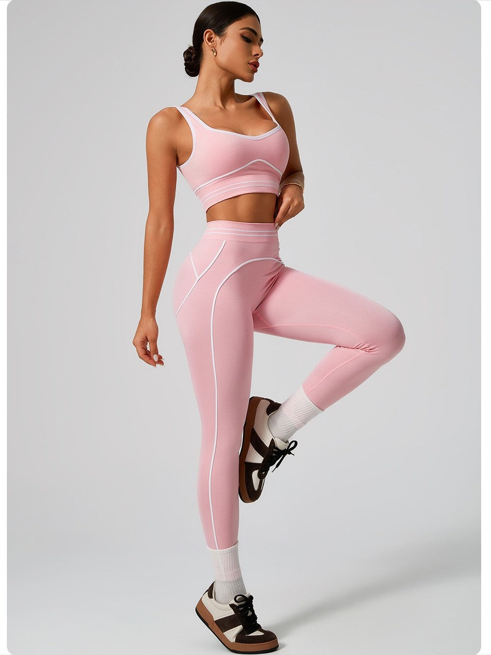 Women's Fashion Versatile High-Waisted Yoga Pants Set