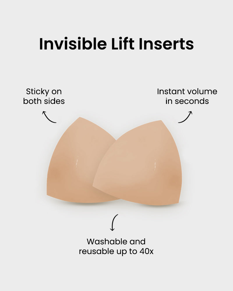 🔥FLASH SALE🔥Invisible Lift Inserts | Double-Sided Adhesive Bra Lifter for Instant Boost