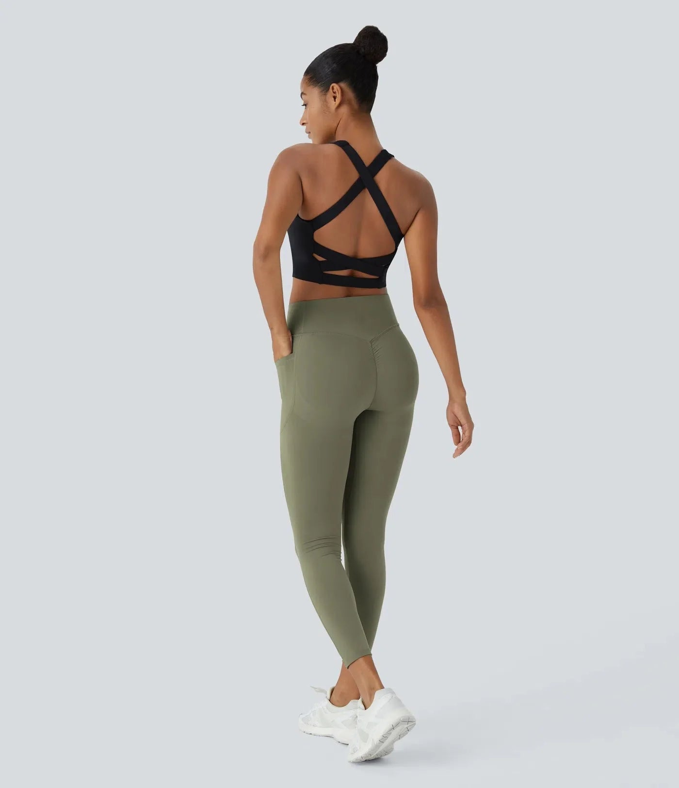 🔥Flash Sale🔥 High Waisted Butt Lifting Tummy Control Side Pocket Shaping Training Leggings