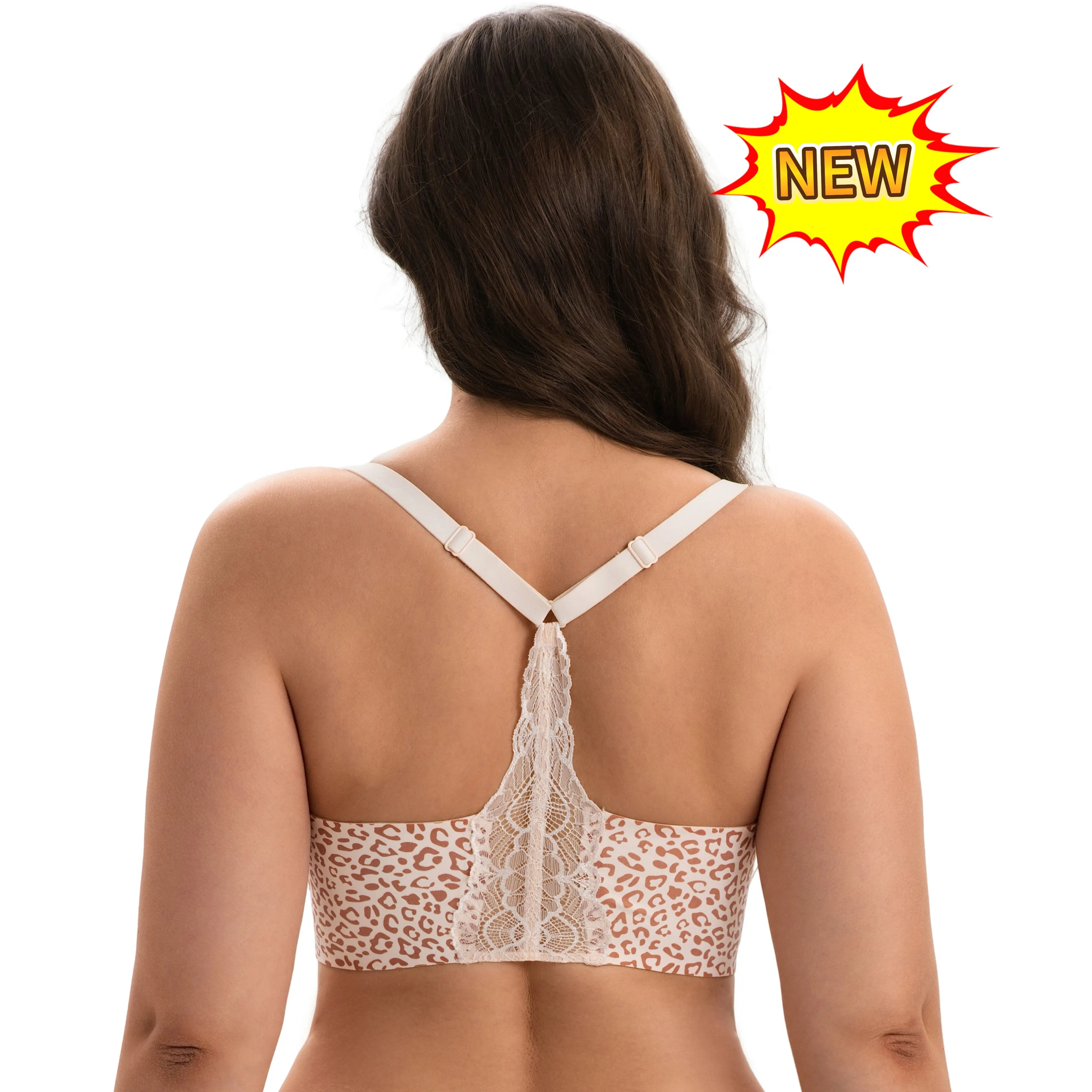Women’s Lace Jelly Bralette – Wireless, Seamless & Padded
