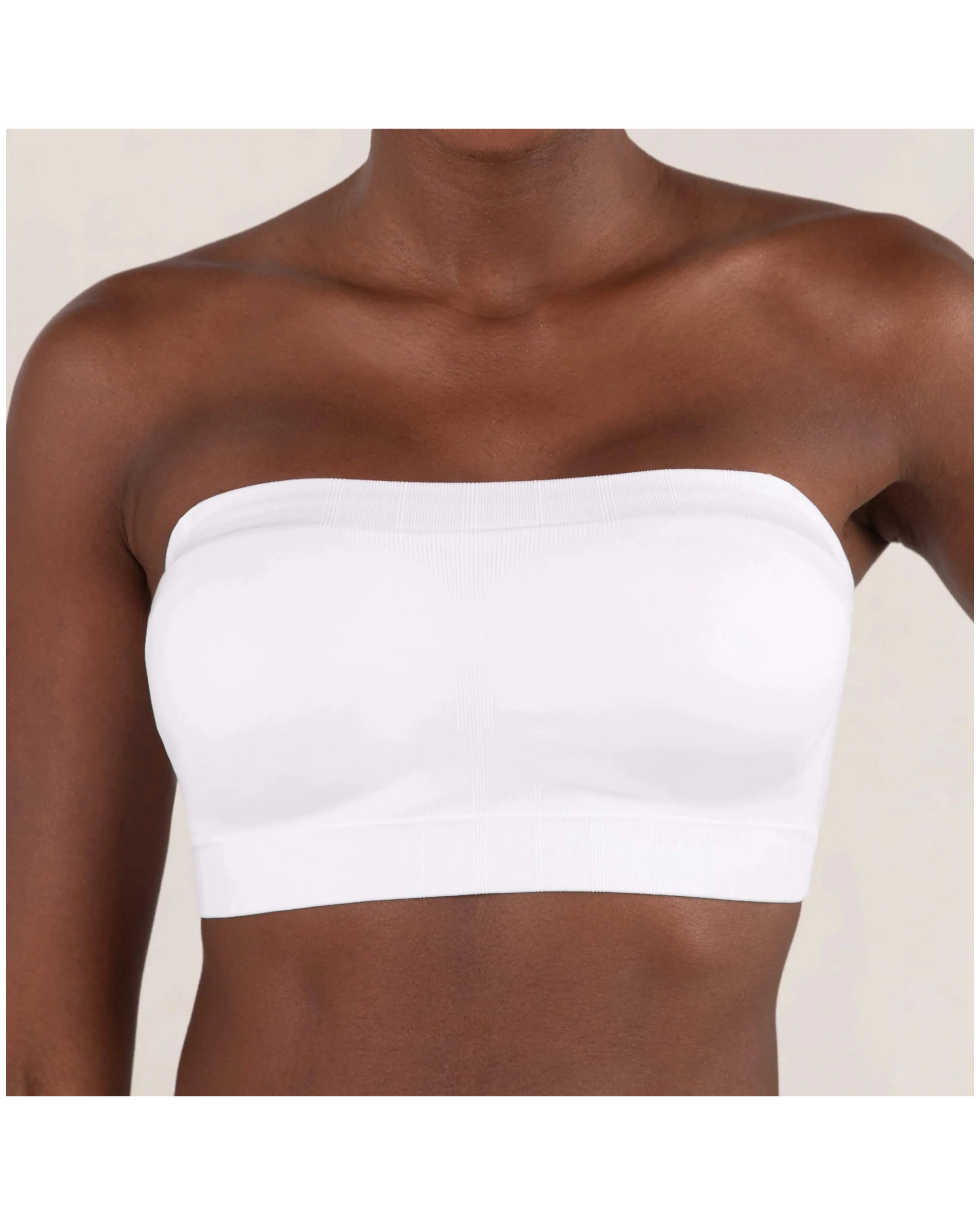 Wireless Backless Bandeau Bra Anti‑Slip Convertible Straps Plus Size