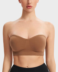 Seamless Non-Slip Strapless Wireless Bandeau Bra