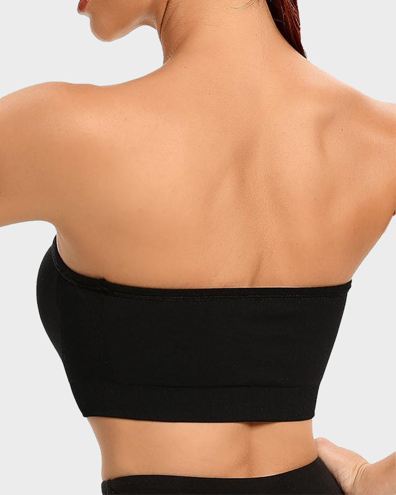 Seamless Non-Slip Strapless Wireless Bandeau Bra