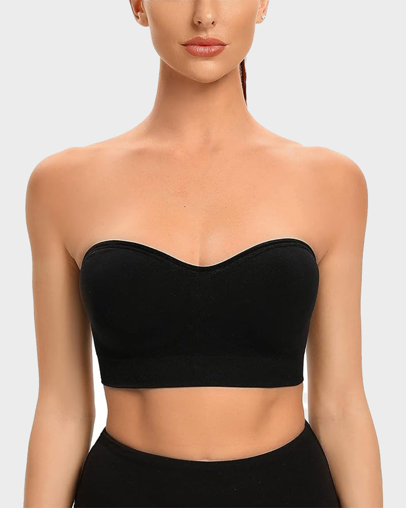 Seamless Non-Slip Strapless Wireless Bandeau Bra