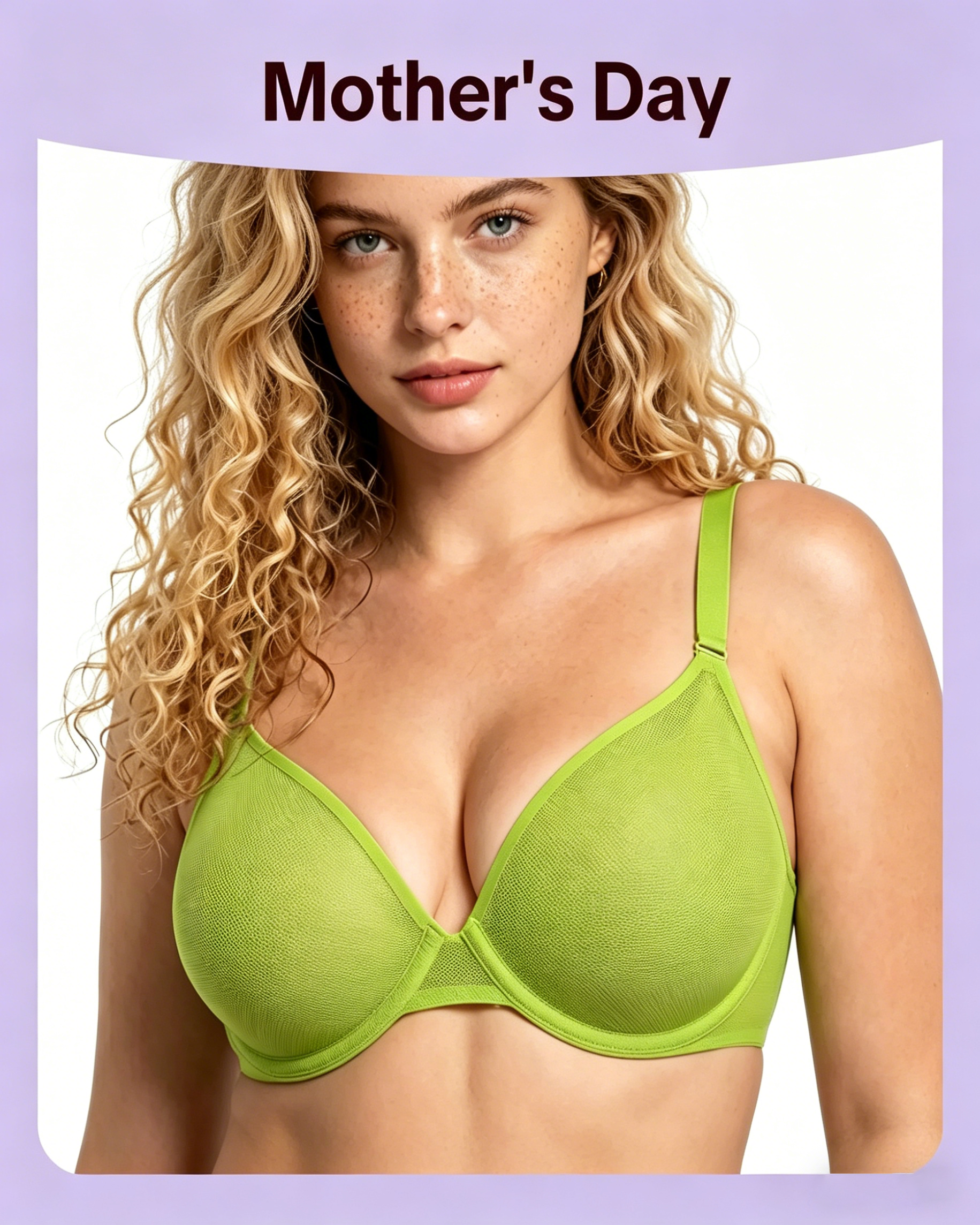 🎉 2nd 50% OFF 🎉Plus Size Air Light Sheer Mesh Minimizer Bra