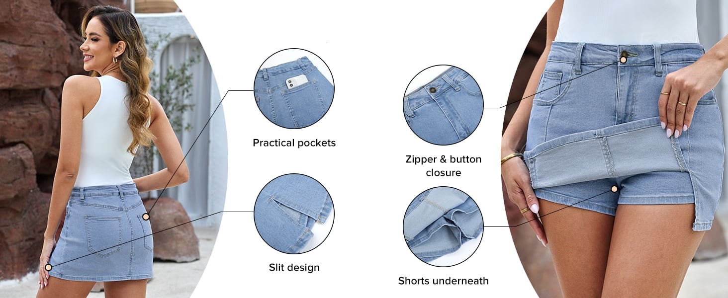 High Waisted Jean Shorts