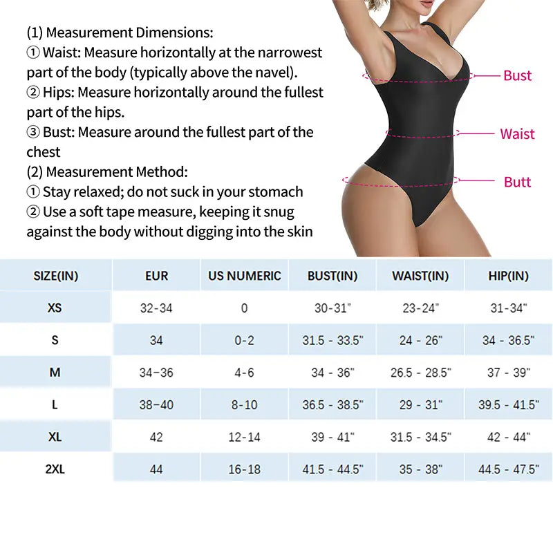 Wireless Plunge Thong Bodysuit - Sexy, Comfortable Fit