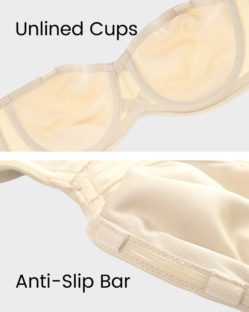 Full Support Convertible No-Slip Headband Bra