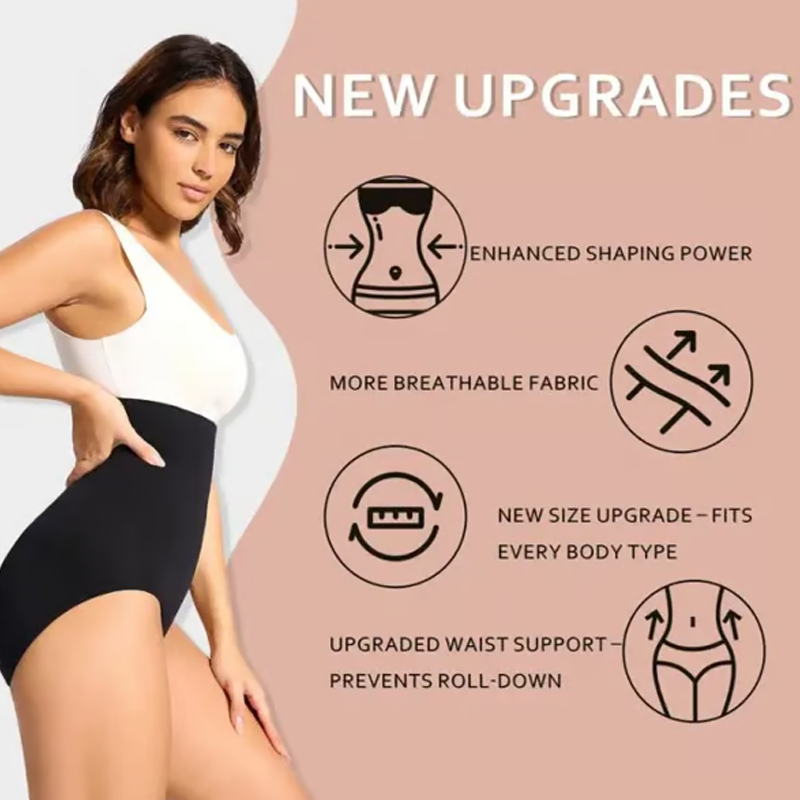 【Gravity-Defying】Women's Tummy Control Shapewear Panties Hi-Waist Body Shaper Comfy Tummy Control Cotton Underwear Slimming Briefs Compression Minimalist sexy