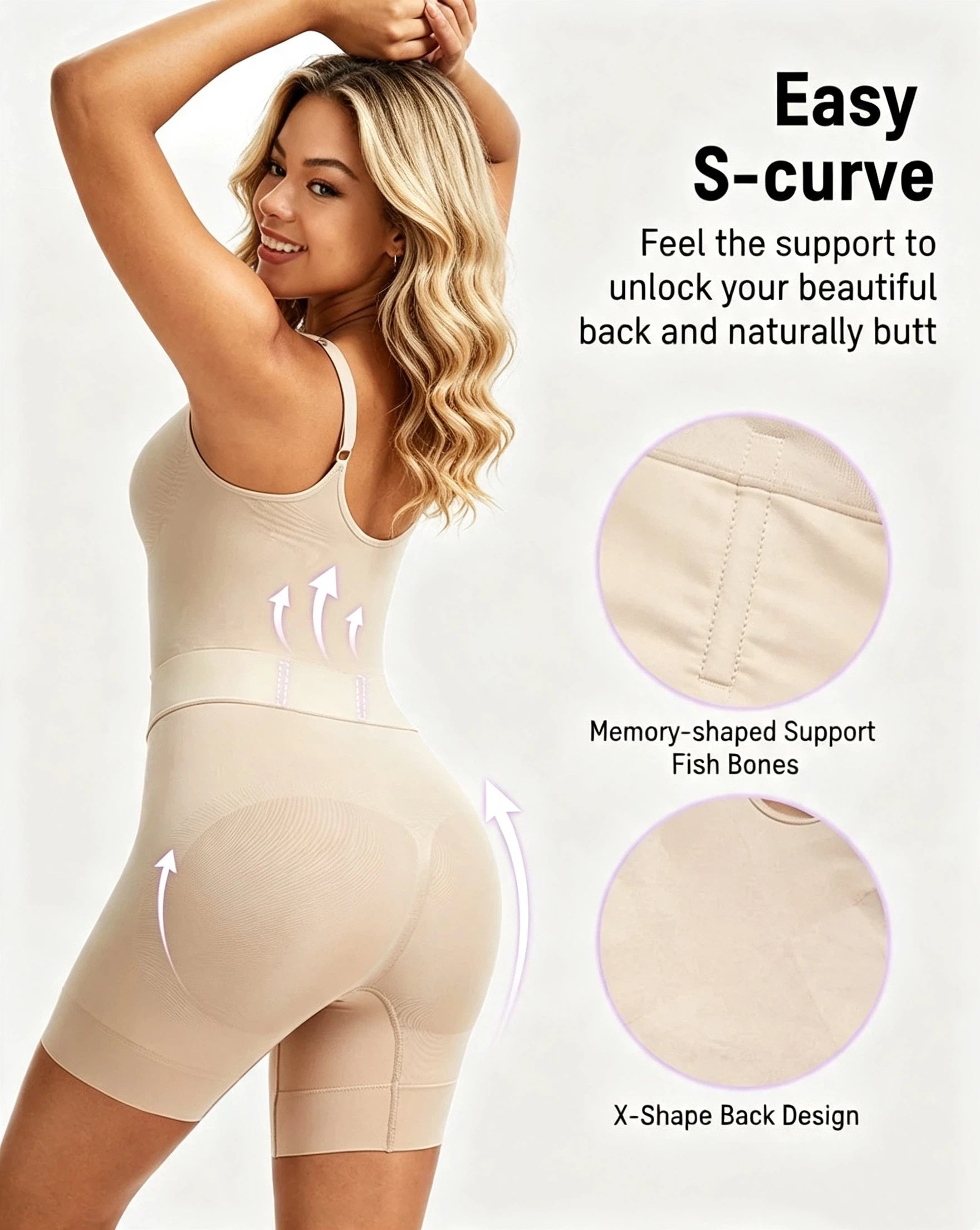 All-in-One Sculpting Bodysuit with Easy-Off Design