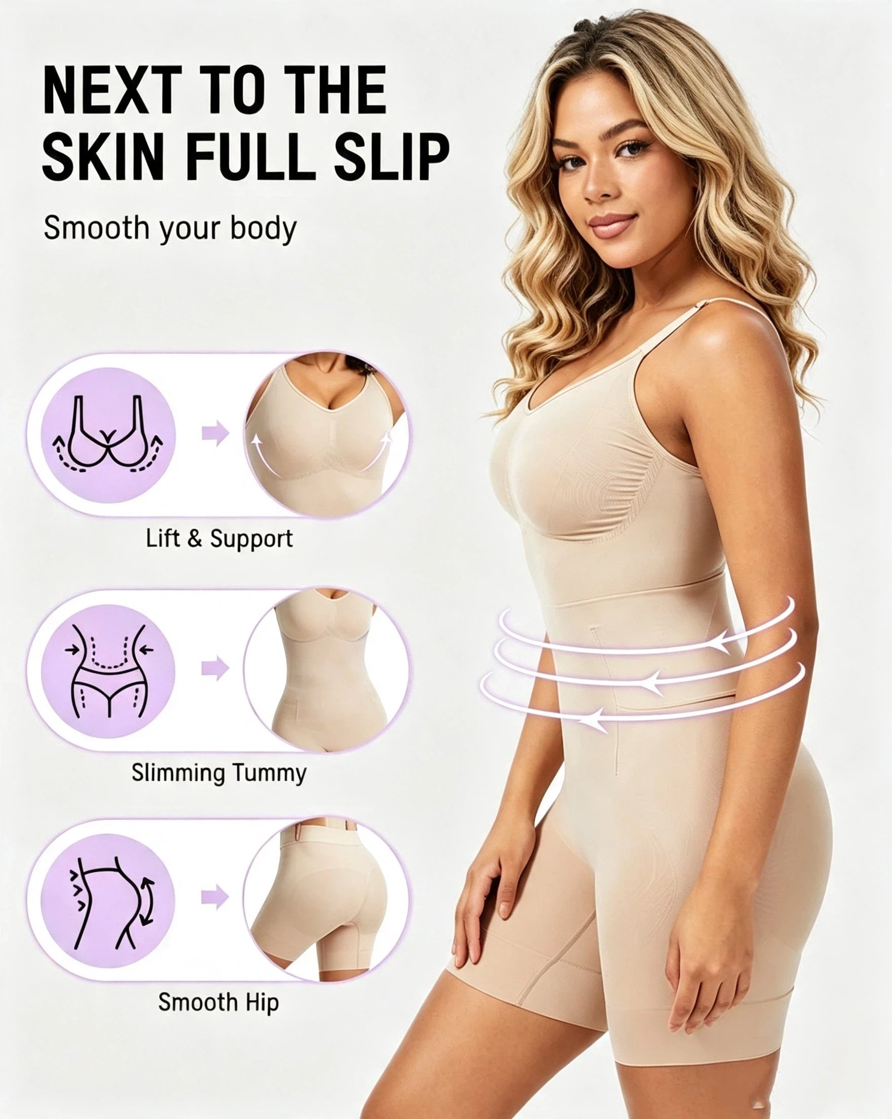 All-in-One Sculpting Bodysuit with Easy-Off Design
