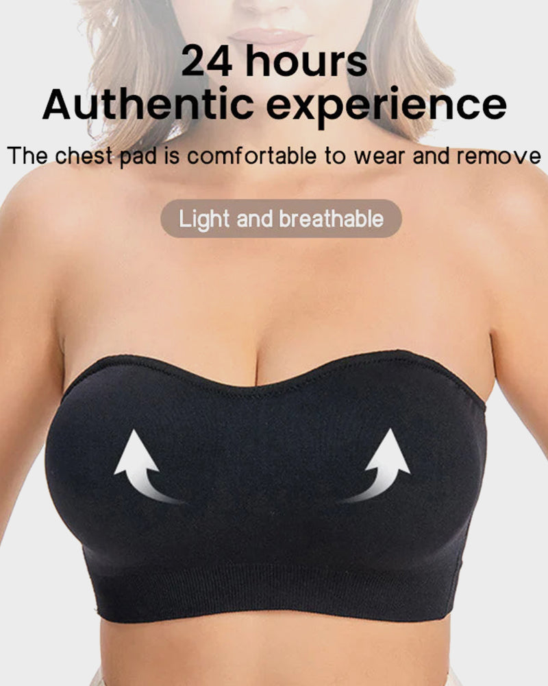 Seamless Non-Slip Strapless Wireless Bandeau Bra