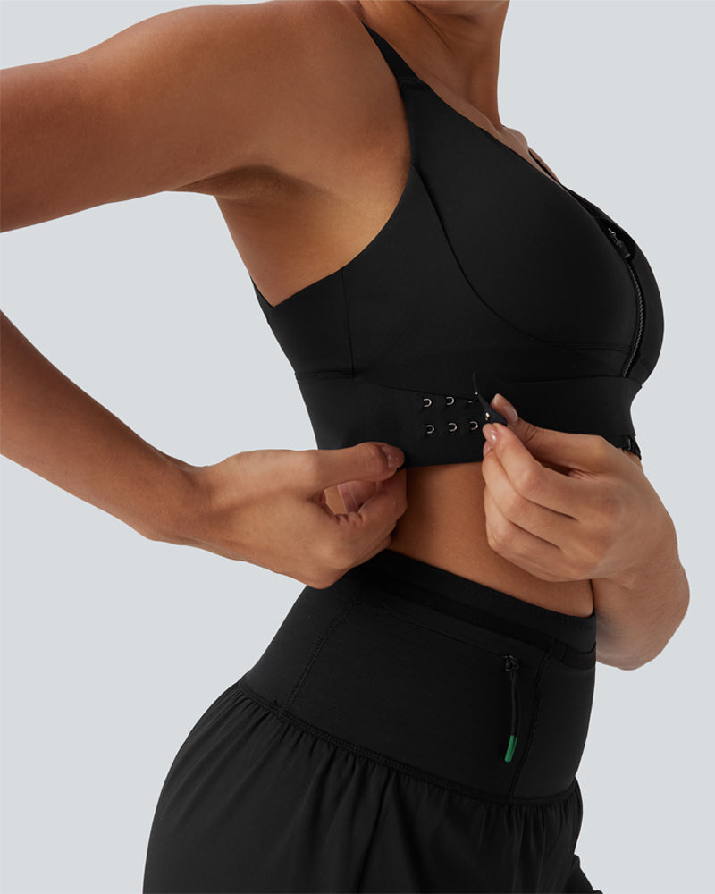 Push-Up Crisscross Back Sports Bra