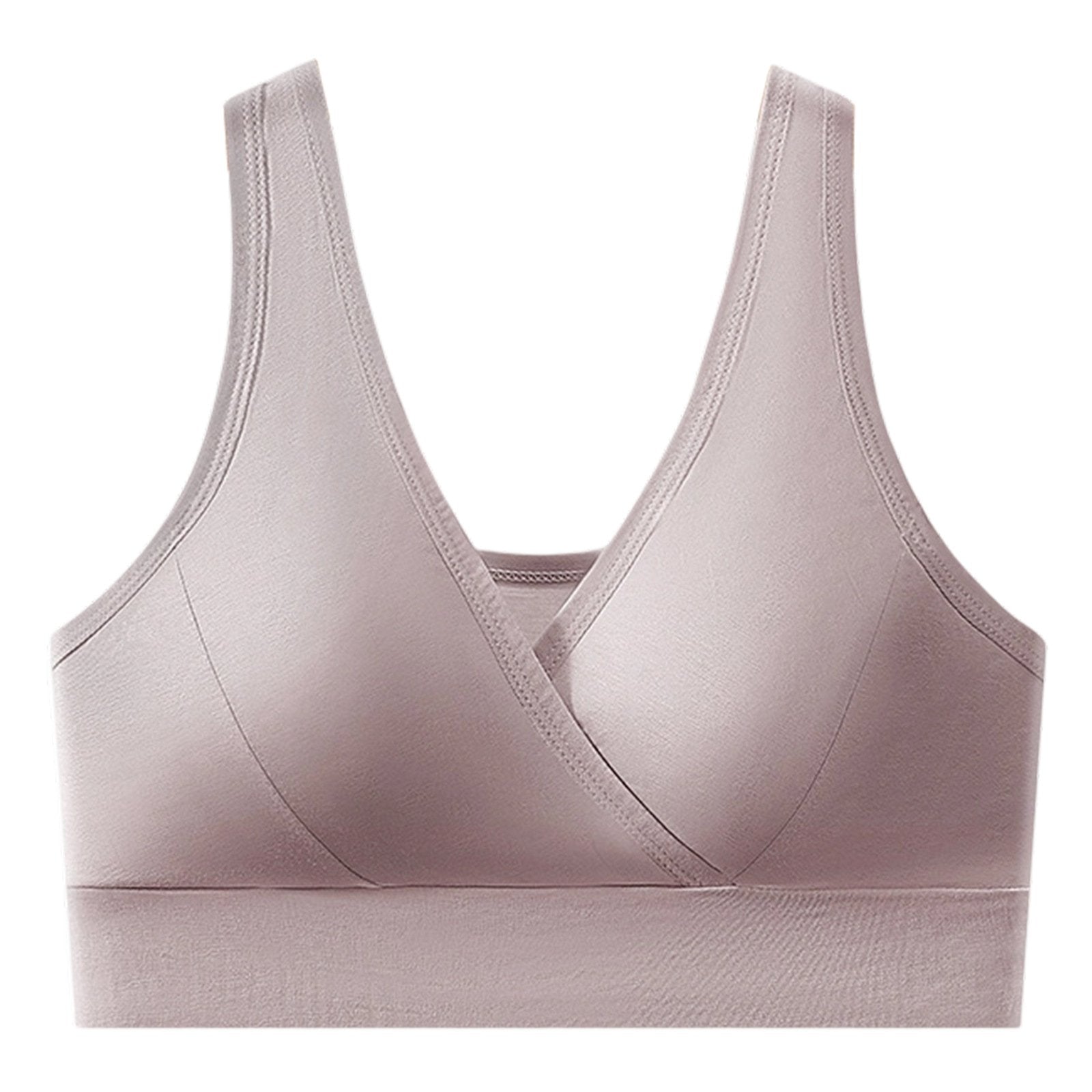 Women’s V-Neck Wireless Seamless Bra – Stretchy, Comfortable & Supportive