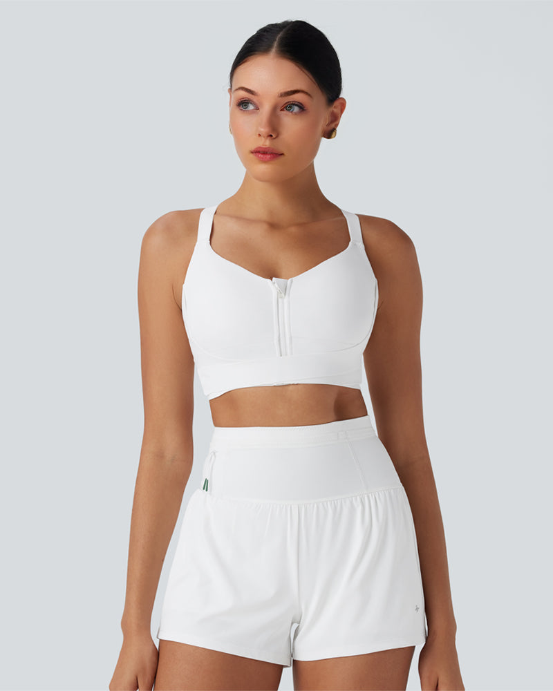 Push-Up Crisscross Back Sports Bra